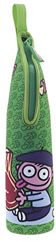 Katuki Saguyaki - Termo Infantil Para Líquidos 0,5L con Funda de Neopreno Verde y Tapón-Vaso