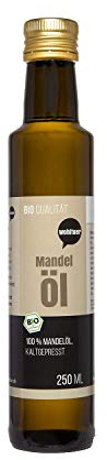 Wohltuer Bio Mandelöl - Nativ gepresst und 100% rein - Natur pur (2 Flaschen a 250ml = 500 ml)