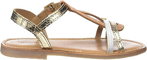 Les Tropéziennes par M. Belarbi Bada, Mädchen Knöchelriemchen Sandalen, Gold (Or/Multi), 30 EU