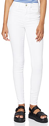 ONLY NOS Onlroyal HW SK Jeans White Noos, Vaqueros Skinny Mujer, Blanco (White White), 38 /L34 (Talla del Fabricante: Medium)