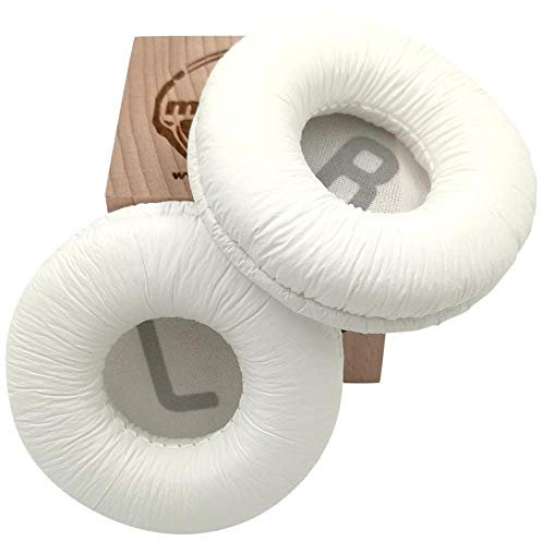 misodiko -Ohrpolster für JBL T500BT T450BT, Tune 500BT 600BTNC On-Ear/Sony MDR-V150 V200 V250 V300 V400 ZX300 Kopfhörer, rund, 70 mm, WeiÃŸ