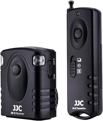 JJC Telecomando wireless per controllo dell'otturatore da remoto per fotocamere Canon EOS R1 R3 R5 R 5D 5DS 5DS R 1DX III II 5D IV III II 1Ds II III 1D C II III IV II N 6D II 7D II 6D 7D 40D 50D D2000