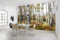 Komar Vlies Fototapete COLORFUL ASPENWOODS | Tapete, XXL, Dekoration, Natur, Landschaft, Schlafzimmer, Wohnzimmer, Büro, Flur | Größe 450 x 280 cm (Breite x Höhe) | SHX9-015