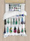 ABAKUHAUS Weihnachten Bettbezugs Set für Einzelbetten, Aquarell Tannenbaum, Milbensicher Allergiker geeignet mit Kissenbezug, 130 x 200 cm, Mehrfarbig Grün