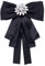 Broche ÉLéGante En Strass Noir Accessoire Mode Pour Femme IdéAle Pour FêTes Chemise Et Robe Design Raffiné En Alliage Et Tissu