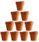 PRETYZOOM - Macetas de terracota pequeña de terracota para barro y terracota, 10 unidades de 5 x 5 cm, mini macetas de terracota, arcilla, cerámica, maceta de flores de cactus