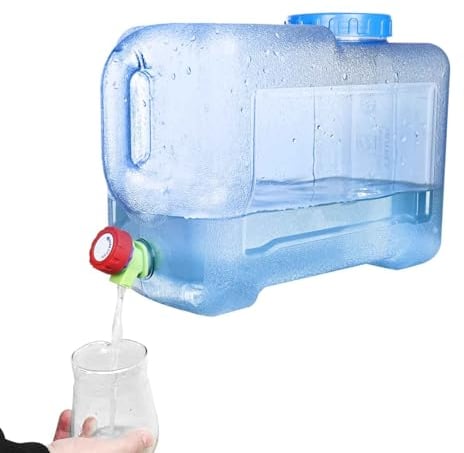 Trintion Camping Water Container with Tap Portable Camp Water Carrier Bucket BPA-Free Water Storage Tank for Outdoor Camping Fishing Party Van RV (12L A)