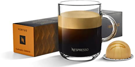 Nespresso Vertuo Line Lot de 10 capsules saveur biscuit caramel