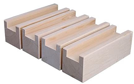 XPGEREP Rehausseur de Meubles, Rehausseur Pieds de Lit e Table Robustes, Rehausseurs de Lit pour Meubles, Furniture Risers, lot de 4 / Increase 5cm / Slot w 3.5cm