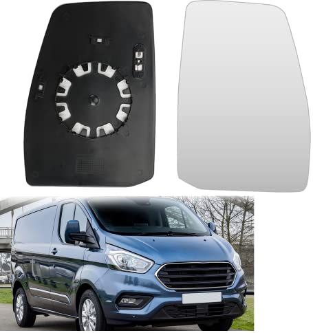 Kamanan Rückspiegelglas, Rechts Spiegelglas Ersatz Beheizbar Rückspiegelglas für Spiegelglas Außenspiegel für Transit Custom 2013-2019