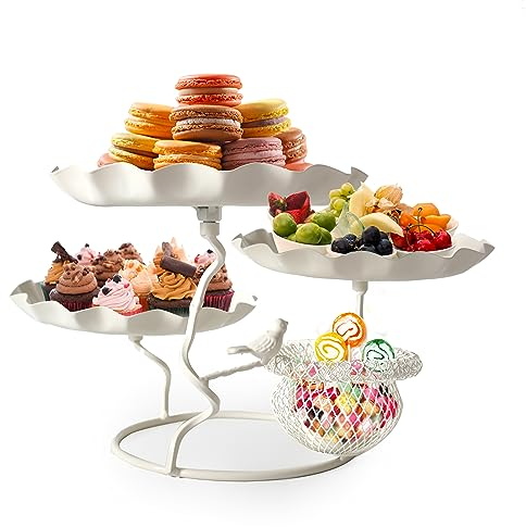 Tortenständer mit 3 Ebenen, Beige