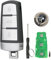 3C0959752BA/No Keyless go chiavi auto Per VolksWagen VW Passat B6 3C B7 Magotan CC Chiave telecomando 433MHZ/434MHZ ID48 Chip con anello cacciavite (3 pulsanti)