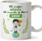 MUGFFINS Tazas Personalizadas para MÉDICO hombre - En Español - Eres Mejor del Mundo - 11 oz / 330 ml - Regalo Personalizable original y divertido