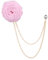 Broche en forme de rose pour homme, Small, Tissu, alliage, strass, Pas de gemme