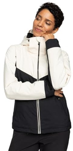 Roxy Women's Free Jet Block JK Jacket, Buttercream, XL