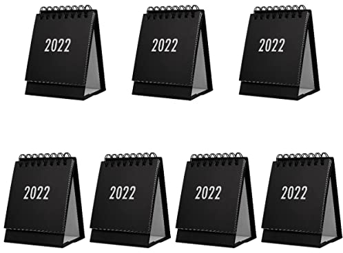 7 Stück 2022 Mini Tischkalender Tischkalender Monatskalender Tischkalender Familienkalender 2021-2022 Mini-Kalender 2021-2022 Mini-Schreibtischunterlage Kalender Papier Perlglanz Büro Zeitplan