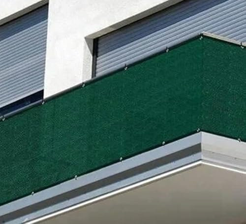 Tewango - Tissu PEHD épais à 95 % - Anti-UV - Voile d'ombrage pour pergola, jardin, clôture, balcon - Vert foncé - 0,8 x 1 m