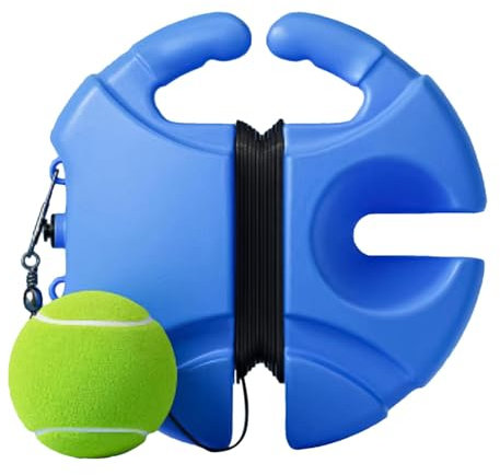 Tennistrainer, Tennis-Trainer, Rebound-Ball – tragbare Tennisausrüstung, integrierter Stauraum, Übungsgerät mit 1 Saitenball, Tennis-Trainingsgerät für Erwachsene oder Kinder