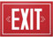 DankeDir! EXIT Schild Ausagang - 30x20 cm - Türschild aus Kunststoff - Hinweisschild für Tür und Notausgang - Wetterfest und langlebig