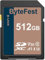 ByteFest Scheda SD 512GB SDXC UHS-I Memory Card - Classe 10, U3, V30, 4K UHD, Schede SD Full HD Video