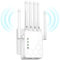Repetidor WiFi,Amplificador señal WiFi, última tecnología de 6 Antenas para una Cobertura Total, 10000Sq.in área de Cobertura, soporta hasta 45 Dispositivos, Equipado con 2 Puertos Ethernet.