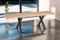 SAM Esstisch 160x90 cm Swan, MDF-Tischplatte mit Eiche-Optik, Ausziehtisch, Baumkante, Tischbeine in X-Form, Schmetterlingsauszug (2X 40 cm Platten), ausziehbarer Esszimmertisch auf 240 cm