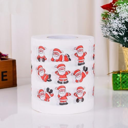 Rouleaux de Papier Toilette de Noël - Série de Motifs Amusants - Décoration (B)