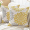 ViaElayu Outdoor Kissenbezug 40x40 Frühling Gleb Blumen Kissenhüllen Zierkissenbezug Dahlien Wetterfest Dekokissen Kissen Couchkissen Sommer Kissenbezüge Wohnzimmer Garten Sofa Deko 2er Set