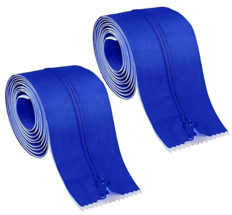 Okeeyseda 2 Roll Heavy Duty Zipper Dust Barrier Zipper 3 Inch X 7 Ft Construction Zipper Self Adhesive Zipper Used for Greenhouse