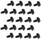 MOLUCKFU Replacement Fastener Set 100 Pcs Pc Case Side Panel Screws Pci Slot Screws Metal Black