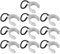 10 clips pour bâche de piscine - Ø 50 mm - Supports de piscine à cadre rond - Convient pour INTEX & BESTWAY - Film de protection de fixation
