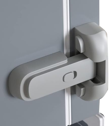Verriegelung des Kühlschranks – Verriegelung der Kühlschränke | Verriegelung für Schranktüren zum Einfrieren mit Kleber, Kühlschrankschlösser, Verriegelung für den Kühlschrank