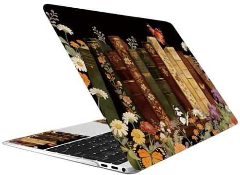CREATCABIN Laptop Skin Aufkleber PVC Vinyl Spruch Notizbuch Kunst Aufkleber PC Kunst Schutzfolie Wasserfest Kratzfest Für Laptops Der Größen 12.1 13 13.3 13.6 14 15 15.3 16 Zoll Vintage Buch Design