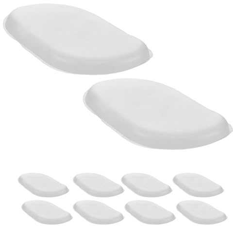 UKCOCO 12pcs Leaf-shaped Silicone Makeup Sponges, Washable Non-absorbent Powder Puff Set for Liquid Foundation, Primer, Concealer, and Highlighter, Portable Face Blender for Women