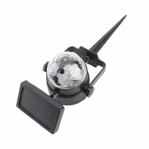Aolidsive Proiettore di Natale Luce LED Faretto Solare Impermeabile Decorazione per Feste all'aperto con Rotazione in 7 Colori per Festival Giardino Cortile