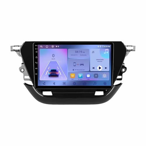 Estéreo de Automóvil para Opel Corsa F 2019-2023 HD Pantalla Tactil Radio Reproductor Reproductor de Internet, Bluetooth, WiFi, 4 Nuclear 1G+16G