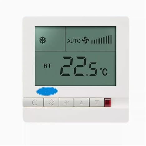 Controlador de temperatura for aire acondicionado central, compatible con Carrier, unidad fan coil TMS710SA, panel LCD con interruptor de tres velocidades