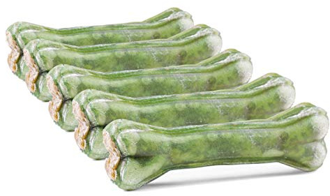 DOGBOSS 100% Natur Kauknochen Hundeknochen, Rinderhaut mit Dental Salbei 5 Stück 17 cm