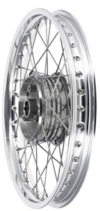 Renner Automotive Speichenrad 1,5 x 16 Alufelge poliert + Edelstahlspeichen - für Simson S50, S51, KR51 Schwalbe, SR4