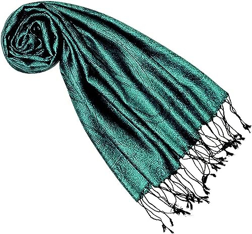 Lorenzo Cana Pashmina Damen Schal Schaltuch jacquard gewebt 100% Seide Paisley Muster Seidenschal Seidentuch Ton in Ton 7861433