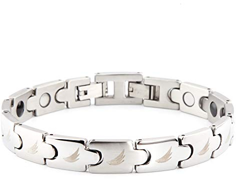 TRINITIX 3 in 1 Magnetarmband Wings silber S/M oder L/XL Magnetschmuck Magnetix Energy Sport Kollektion TRX # 8066