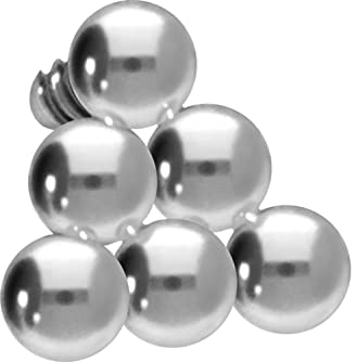 PIERCINGLINE Titan Schraubaufsatz mit Außengewinde 0,9 mm KUGEL DREIECK Piercing Aufsatz Ersatz Farbauswahl