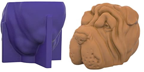 3D-Hundeformen für Kerzen, Seife, Mops, Teddy, Hund, Silikon, Fondant, Schokolade, Kuchen, Backformen, Fondant, Kuchenformen, Harzform