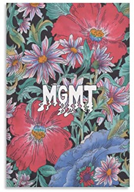 TSALF Poster Kunstdrucke Kein Rahmen MGMT Band Poster Wandkunst für Büro, Heimdekoration, Schlafzimmer, Dekoration, Geschenk 60x90cm