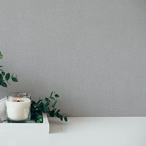 A.S. Création Terra 385130 Non-Woven Wallpaper Plain Grey 10.05 m x 0.53 m Made in Germany
