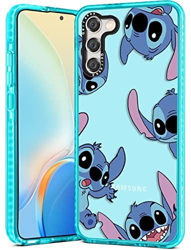 Qerrassa Für Samsung Galaxy S23 6,1 Zoll Cartoon Charakter Handyhülle Niedlich Kawaii Weiche TPU Cover für Mädchen Kinder Jungen Handyhüllen Lustiges Muster Mode Schutzhülle für Samsung S23, Stitc