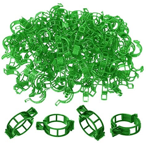 Plant Support Clips,100 Pcs Tomato Plant Support Clips for Garden Vine Stem Vegetables, Cucumbers Tomato Cage Plant Clips