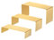 sourcing map Purse Display Stand 3 Pack Jewelry Display Riser Metal Shoe Rack for Home Boutique Store - Gold