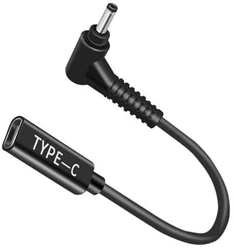 Adaptador USB-C a CC 4,0 x 1,35 mm de 100 W para Asus Laptop - Cable Conector Macho a Hembra 12 V, 19 V, 20 V