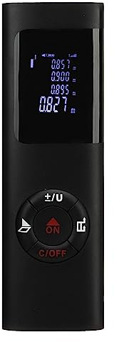Elektronischer Entfernungsmesser, Hochpräzises Elektronisches Längenlineal, Optische Linse, 0,05–60 Meter, Wiederaufladbarer USB-HD-Hintergrundbeleuchtungsbildschirm für